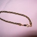 Trifari bracelet, Trifari TM bracelet, Trifari goldtone and black bracelet, trifari jewelry