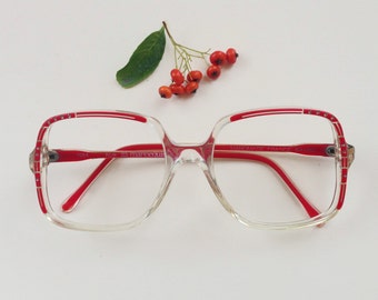 Occhiali Vintage JuicyOrange – Lenti Trasparenti, Tondi, Mezza Montatura, Unisex - 2