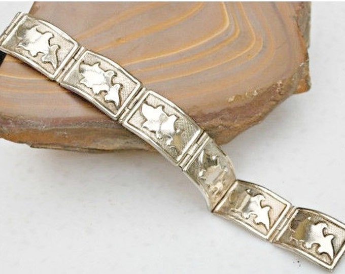 silver link bracelet - Mexican bangle - Tribal southwestern