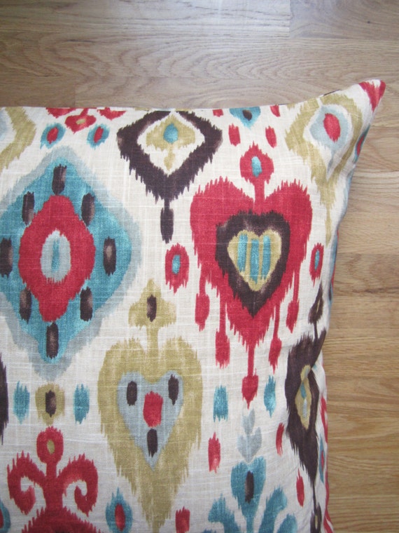 Ikat Floor Pillow Cover 26x26 Large Pillow Cover Decorative