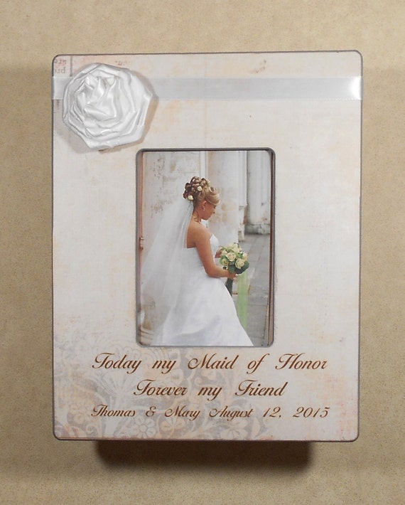 WEDDING GIFT SISTER Today My Maid of Honor Forever My Friend ...