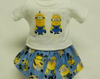 Minions Theme Outfit For 18 Inch Doll Like The American Girl