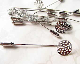 Brooch Pin Finding / Lapel Pin Finding / DIY Boutonnieres