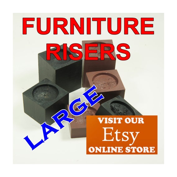LARGE Furniture Risers Bed Risers by on Etsy