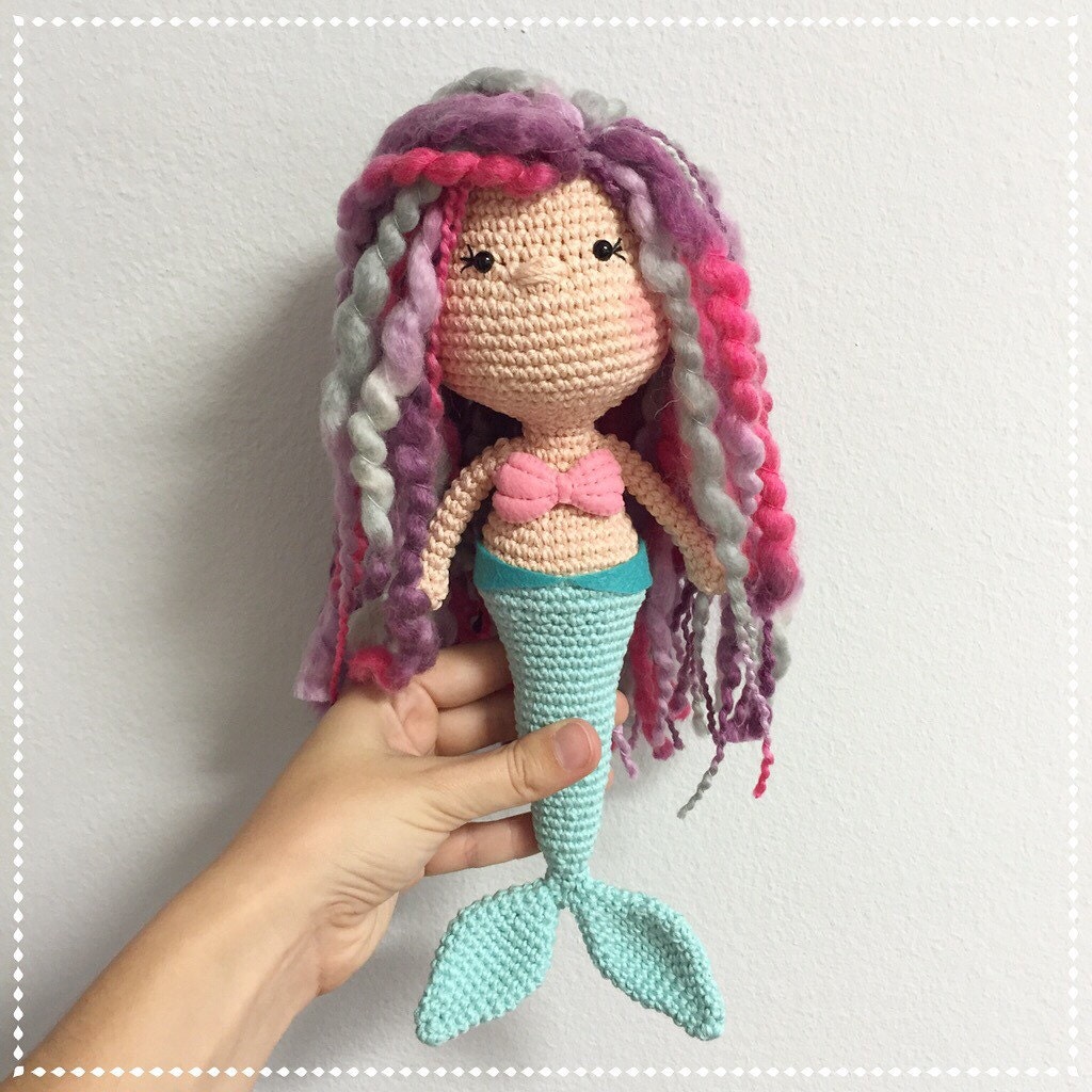 Made to Order Custom Amigurumi MERMAID Doll by CranberriesKnot