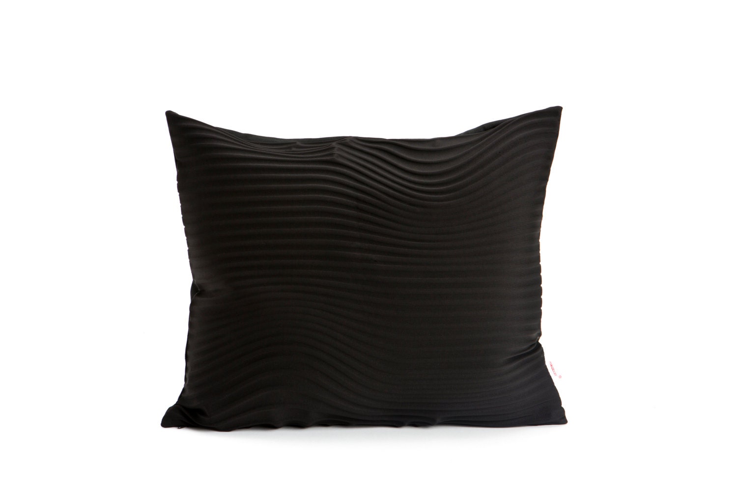 Black textured pillow cover 50x45 cm/9.6X17.7 Home