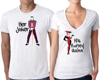 Suicide Squad Shirts, Joker Shirt, Harley Quinn Shirt, Couple Shirts, Batman Villan Shirt