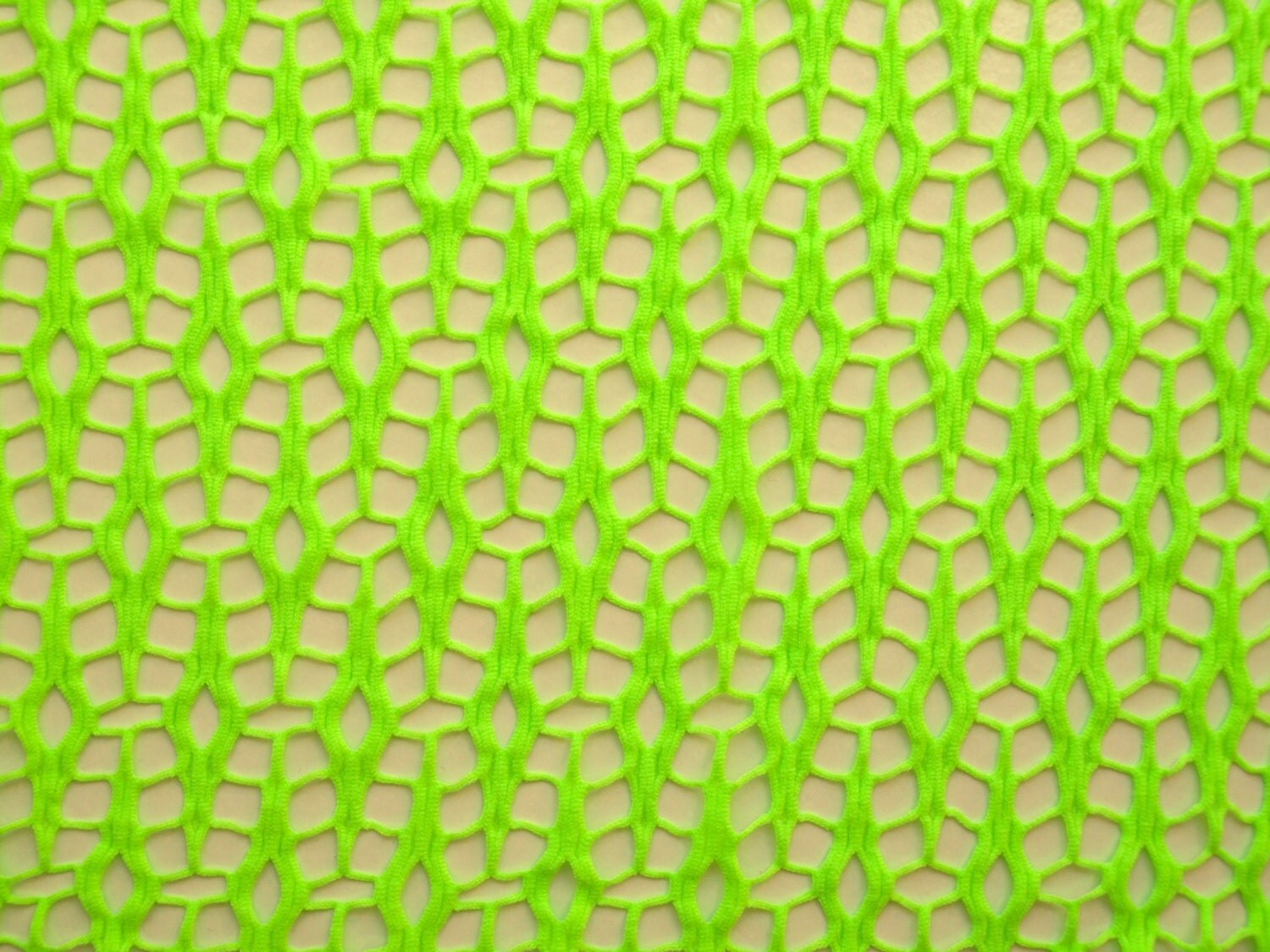 Lacy Diamond Mesh Fabric In Fluorescent Lime Green From Topazdancearts