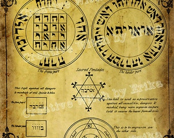 Kabbalah symbols | Etsy