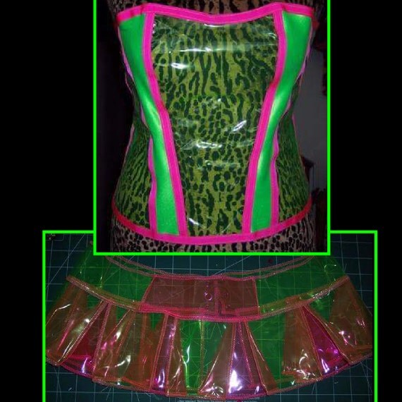 clear corset skirt