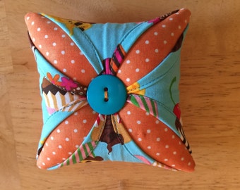 Cathedral Window pincushio