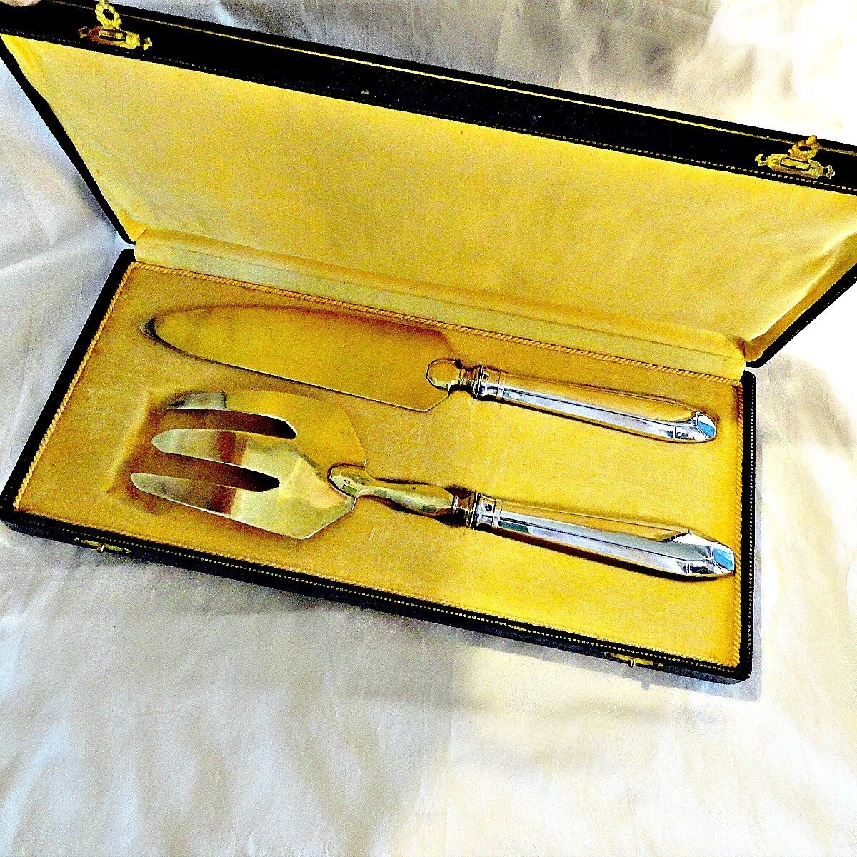 Sterling Silver Serving Set French 950 Silver Fork & Serving