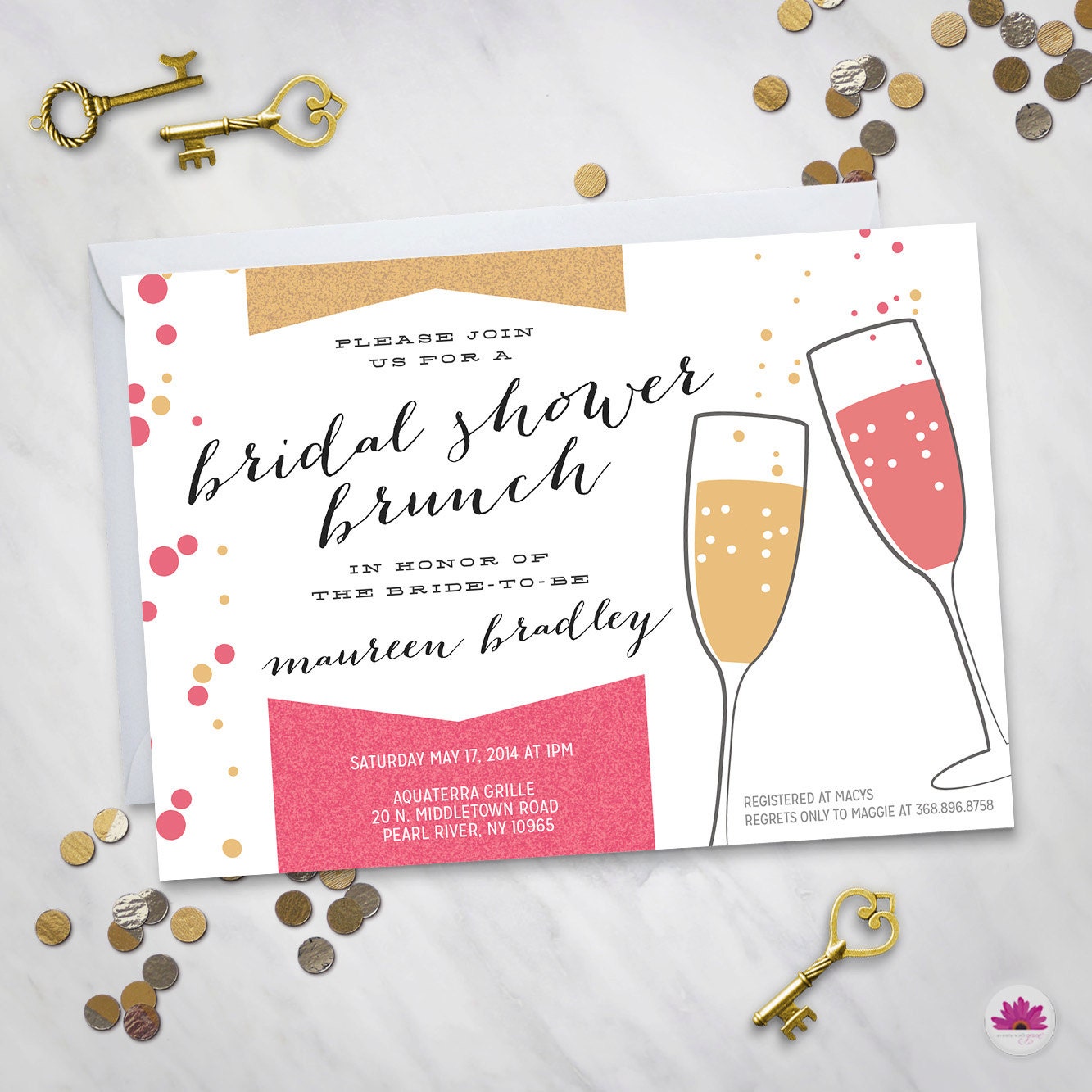 Bridal Shower Invitations Etsy 9