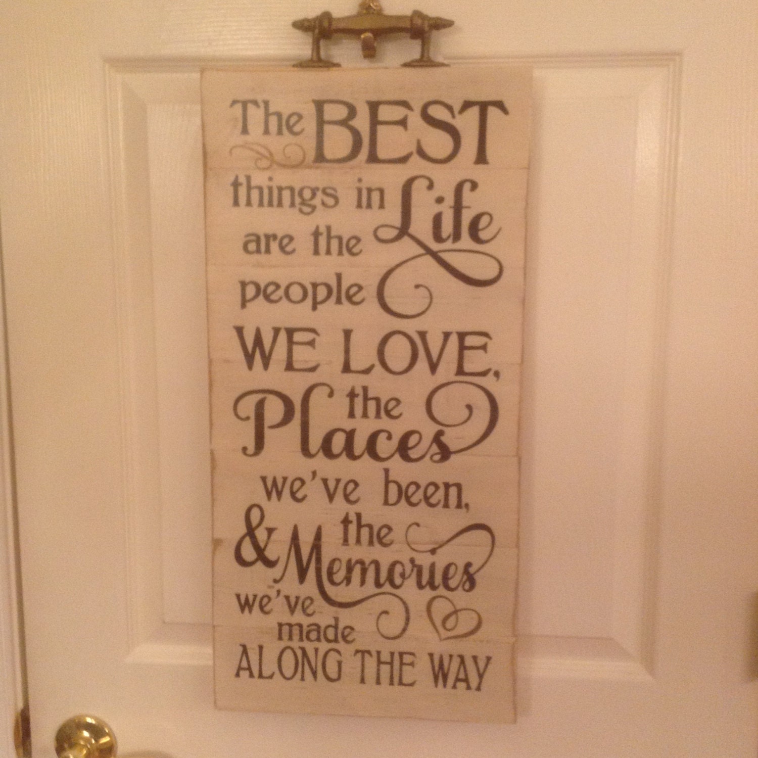 The best things in life wooden plaque by ESNstudios on Etsy | Wooden ...