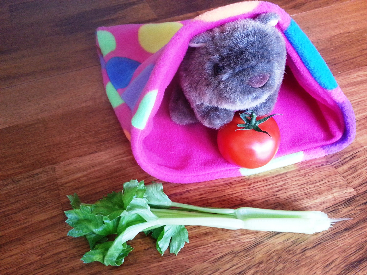 Guinea pig fleece pet bed pink petbed small animal sack