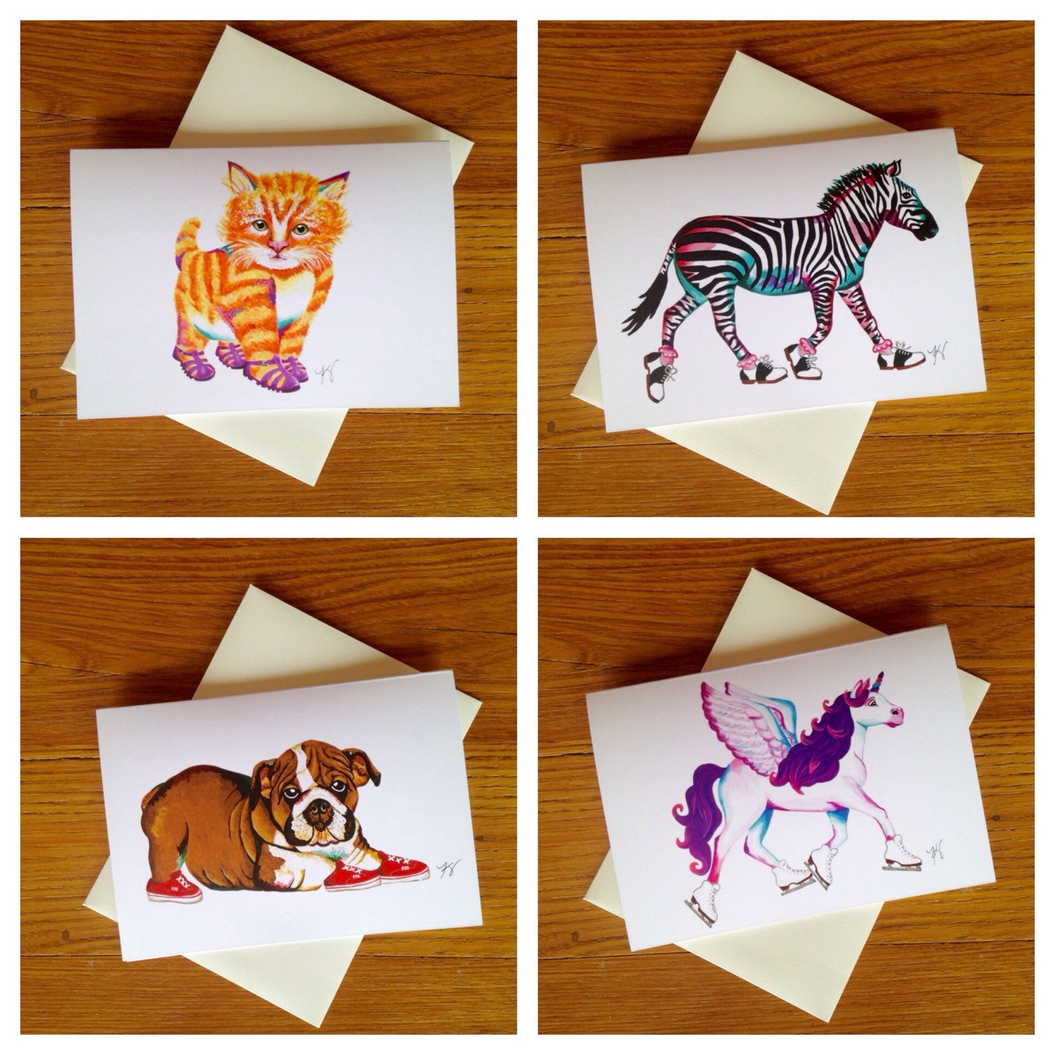 Assortment of Animal Greeting Cards congratulations Paper