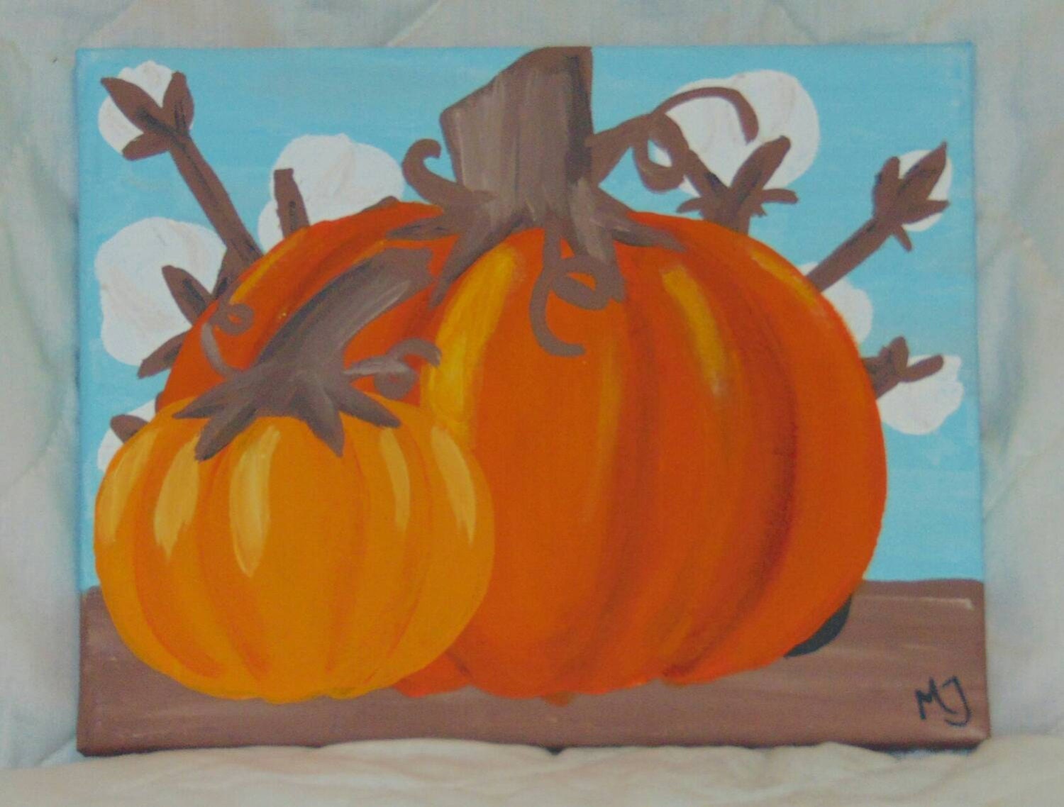 Pumpkin Acrylic Painting On Canvas   Il Fullxfull.839968856 70nu 