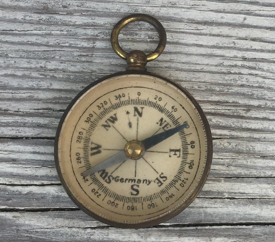 antique german Compass germany working by AntiqueJewelrySupply