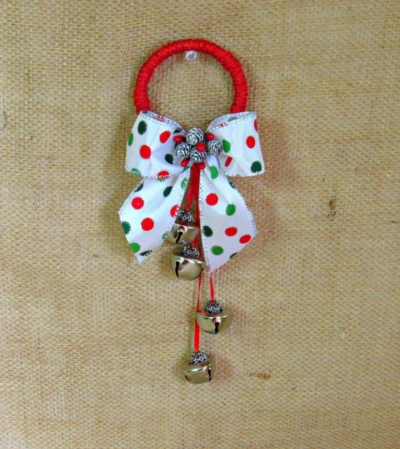 Christmas Door Knob Hanger Jingle Bell Hanger Door Knob