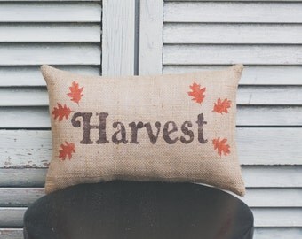 Fall Pillow Harvest Pillow Autumn Pillow Fall Decor Decorative Pillow 14x9 pillow