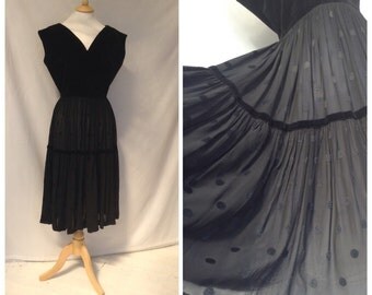 1940s Dress, Party, Dinner Dance , Black , UK size 12-14, Us size 10-12.