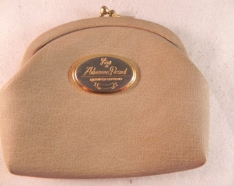 Vintage Coin Purse Gray Leather by Adrienne Picard Limited Edition