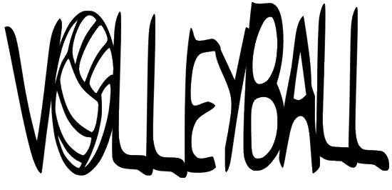 Volleyball Decal Volleyball Letters