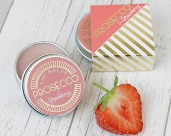Prosecco and Strawberry Lip Balm Gift