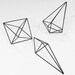 Brass geometric shape Great for air plants a hanging
