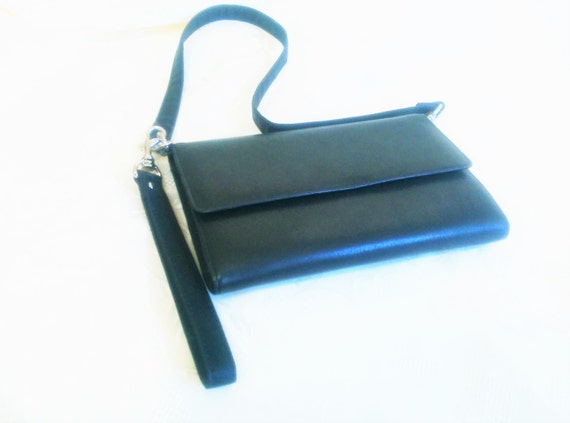 Rolfs Wallet Genuine Black Leather Women&#39;s Checkbook