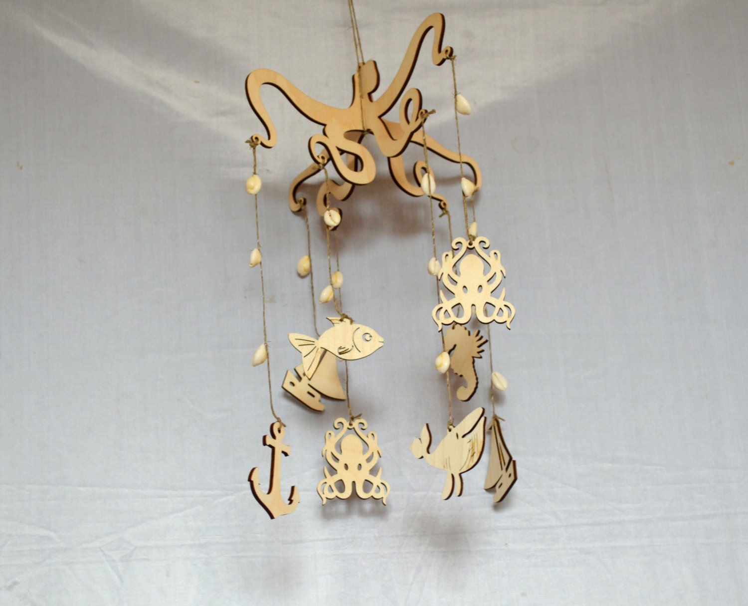 Wooden baby mobile wood Nursery mobile Baby crib mobile