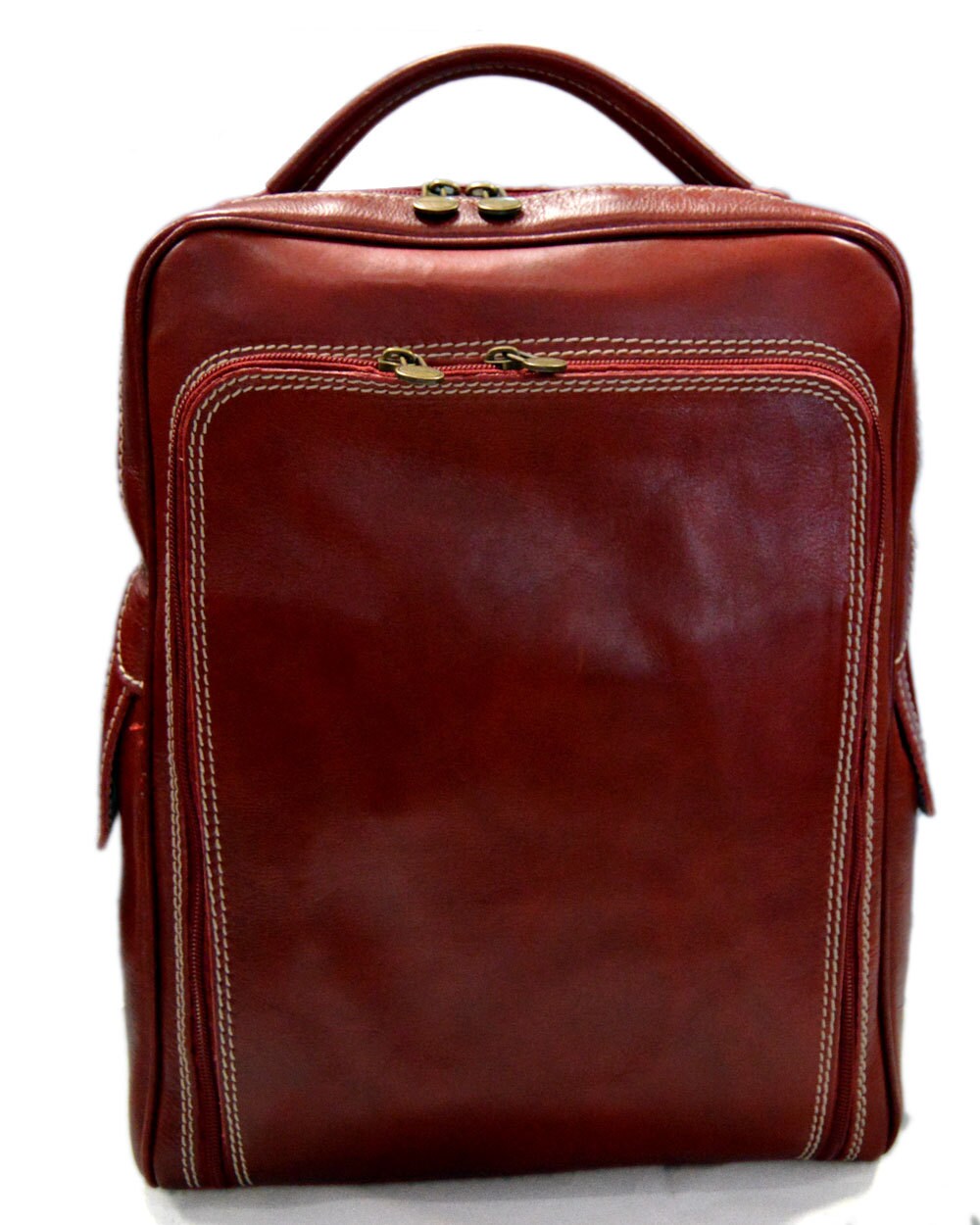 Backpack genuine leather travel bag weekender sports bag gym