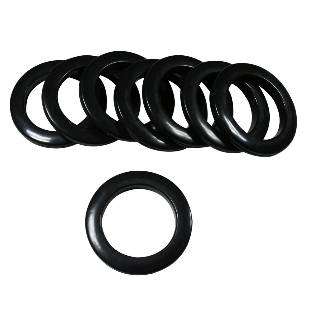 8 1 7/8 15 Black Plastic Grommets 22GP15K8