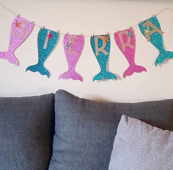 Mermaid Banner PDF Template DOWNLOADABLE Version