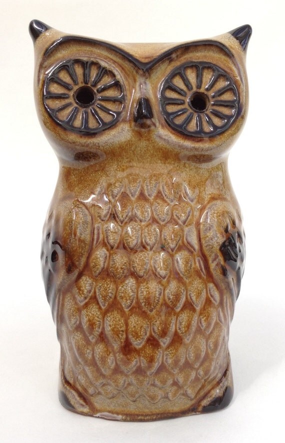 MidCentury Modern Owl Money Box Guernsey Pottery