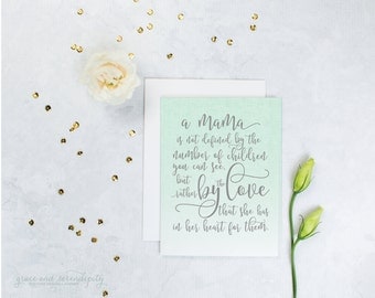 Miscarriage card, angel baby card, baby loss card, encouragement card for moms