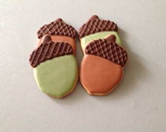 Fall Acorn Sugar Cookies