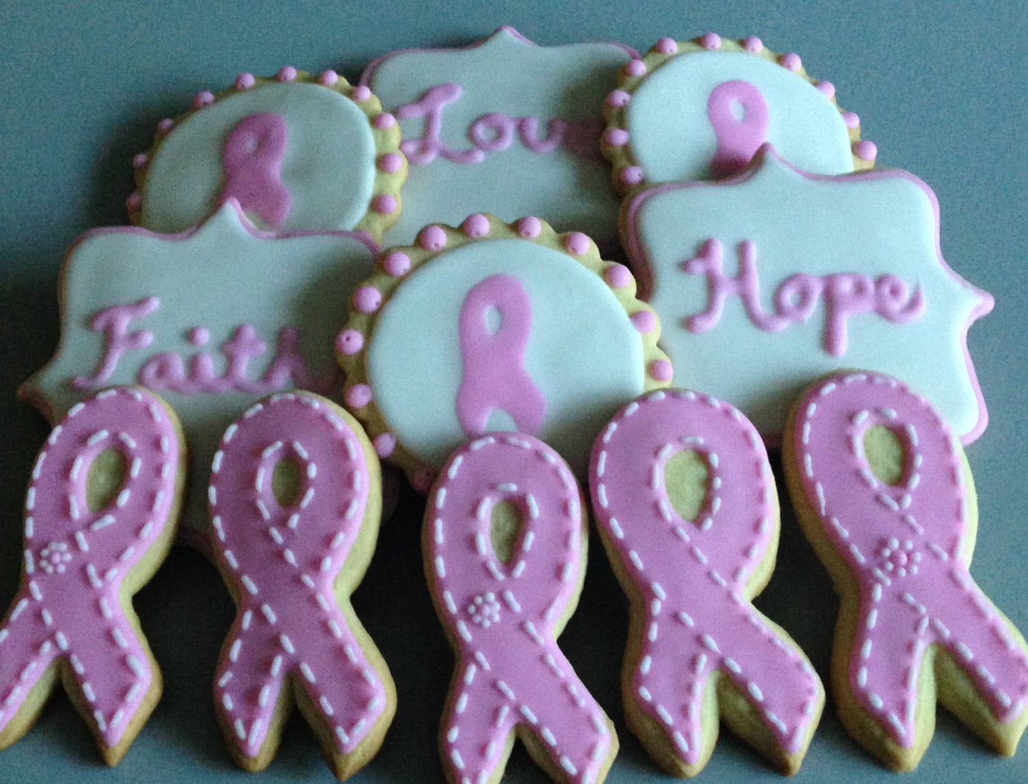 Breast Cancer Awareness Sugar Cookies