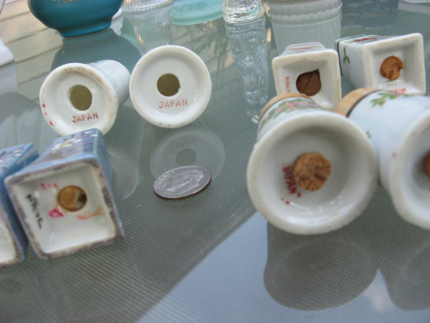 Salt & Pepper Iridescent Japanese Collectible Lot