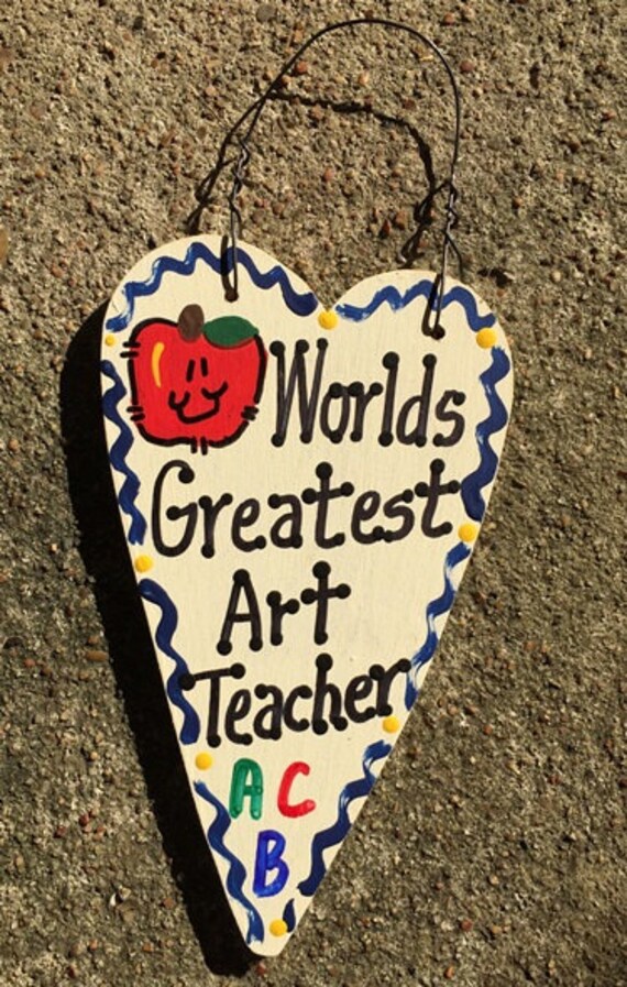 Teacher Gifts 3006 Worlds Greatest Art Teacher by NannieandBCrafts