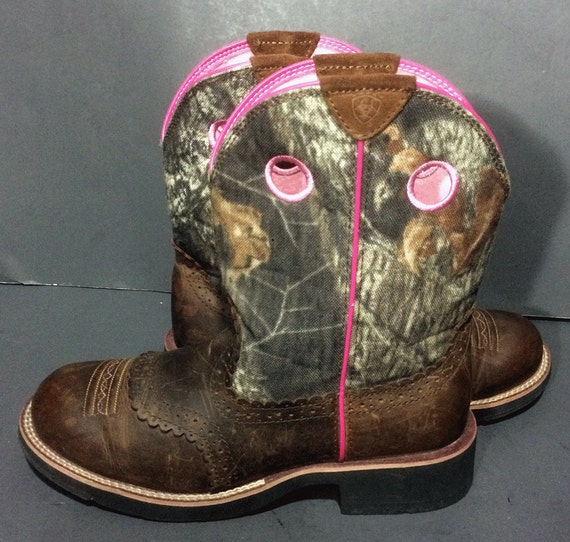 Ariat Fatbaby Green & Brown Camouflage Cowgirl by Eagleages