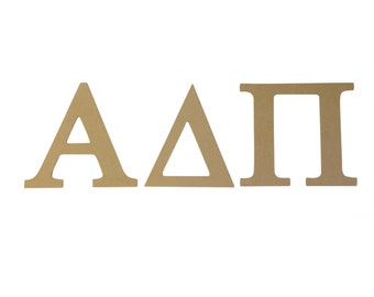 Alpha Delta Pi 7.5" Unfinished Wood Letter Set