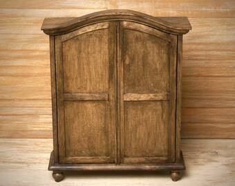 Miniature Wardrobe for Your Dollhouse