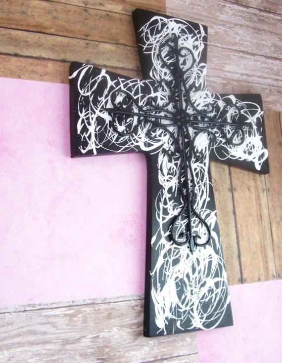 Large Wall Cross Christian Wood Wall Art by AllAboutJESUSDesigns