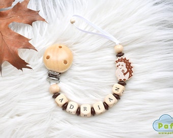 Pacifier clip wood, Personalized pacifier clip, Dummy clip, Soothie pacifier holder