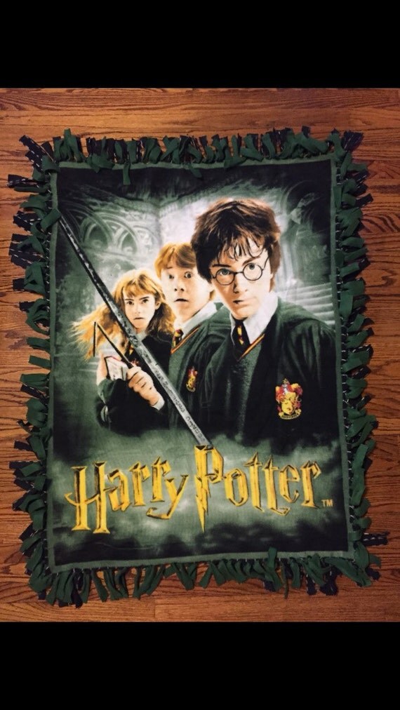 Harry Potter Fleece Tie Blanket by EVERYDAYSAHOLIDAY365 on Etsy