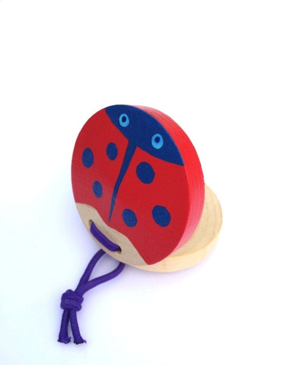 Musical toy Ladybug Wood toy Eco friendly toy