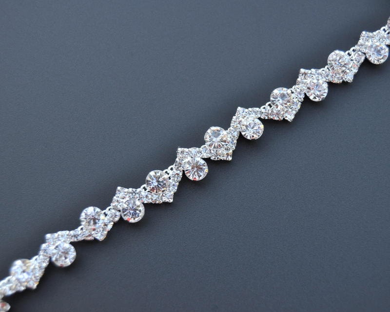 1 yard Crystal trim rhinestone trim Rhinestone by