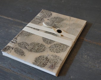 Botanical # 5-Coptic fabric Journal M.Y. Garden