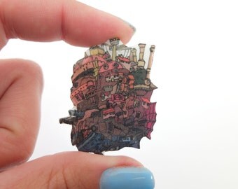 Howl's moving castle brooch